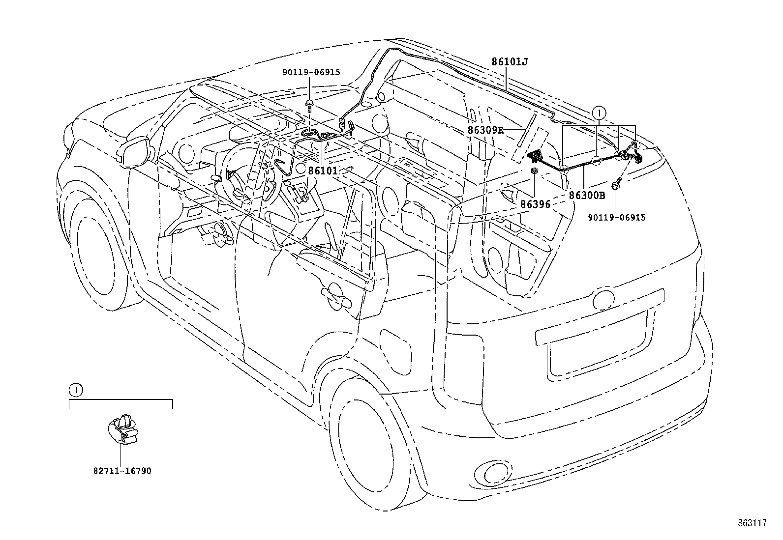  SCION XB |  ANTENNA