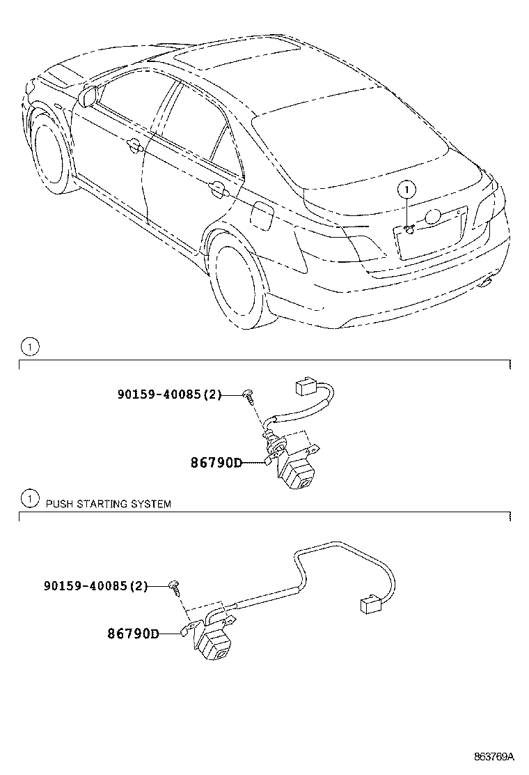  CAMRY JPP |  REAR MONITOR DISPLAY CAMERA