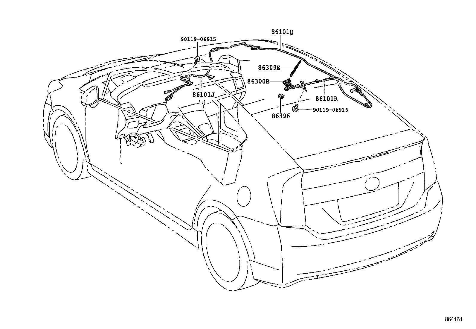  PRIUS PLUG IN HBD |  ANTENNA