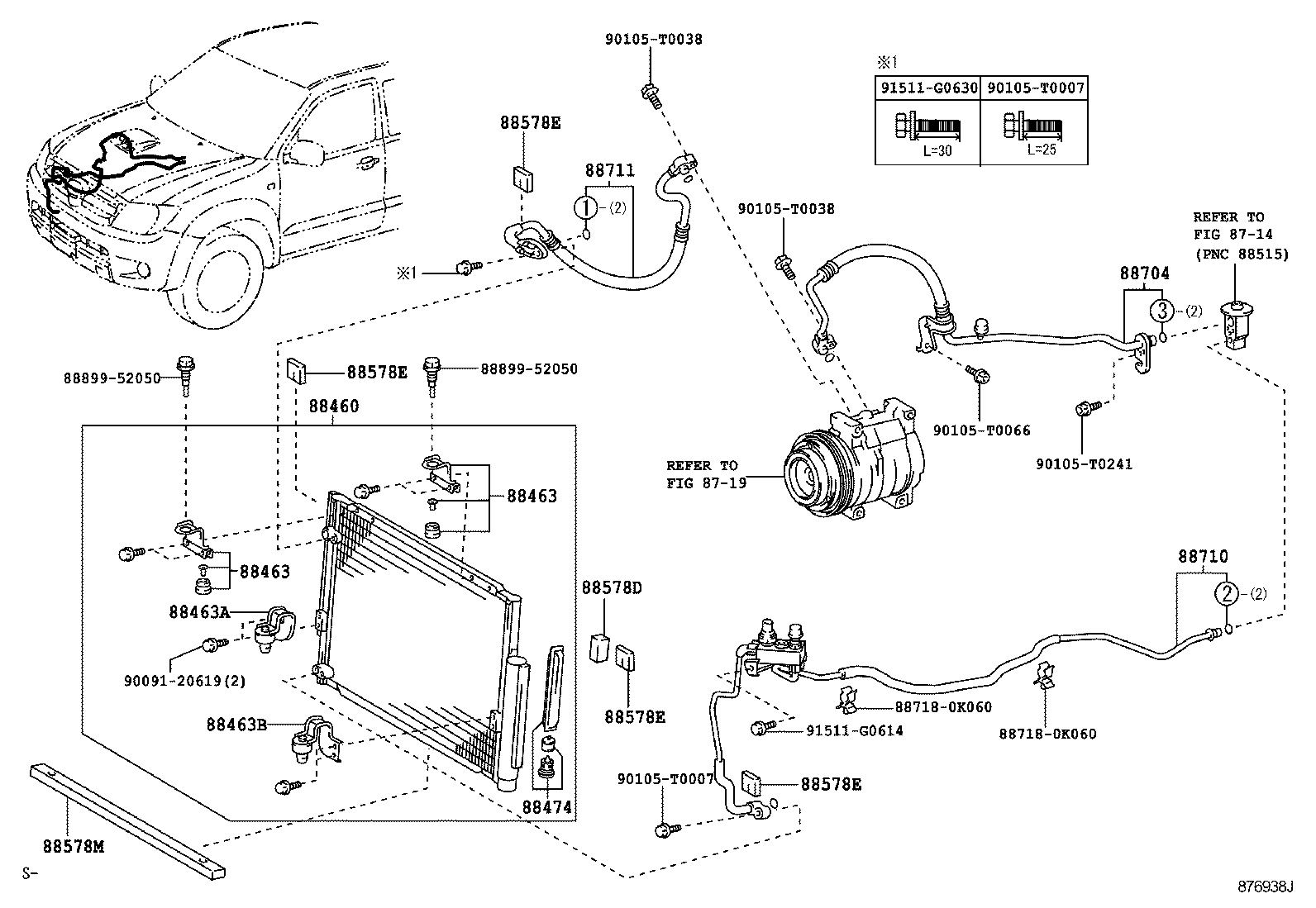  HILUX |  HEATING AIR CONDITIONING COOLER PIPING