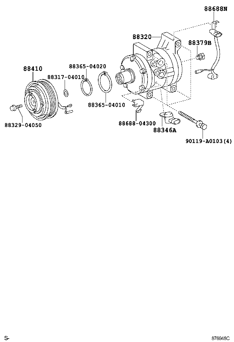  TACOMA |  HEATING AIR CONDITIONING COMPRESSOR