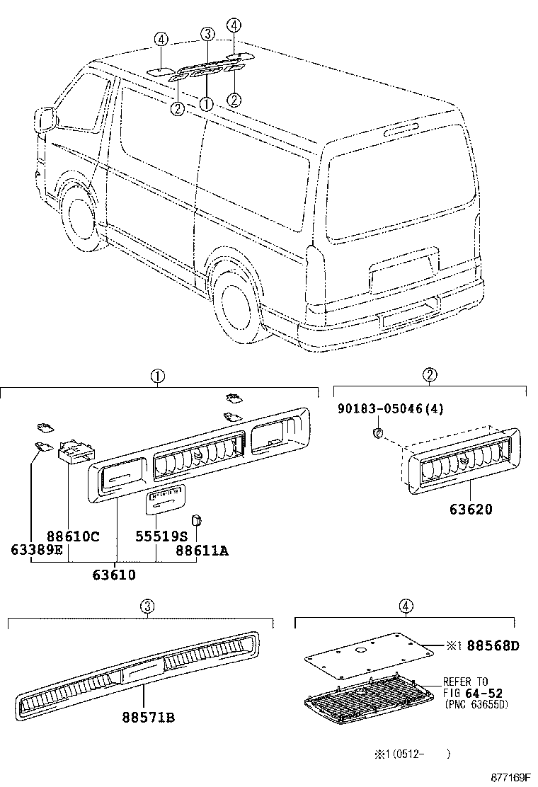  HIACE |  HEATING AIR CONDITIONING CONTROL AIR DUCT