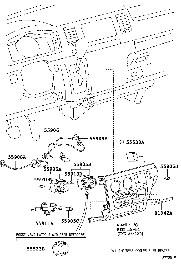  HIACE |  HEATING AIR CONDITIONING CONTROL AIR DUCT