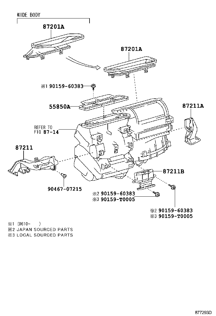  HIACE |  HEATING AIR CONDITIONING CONTROL AIR DUCT