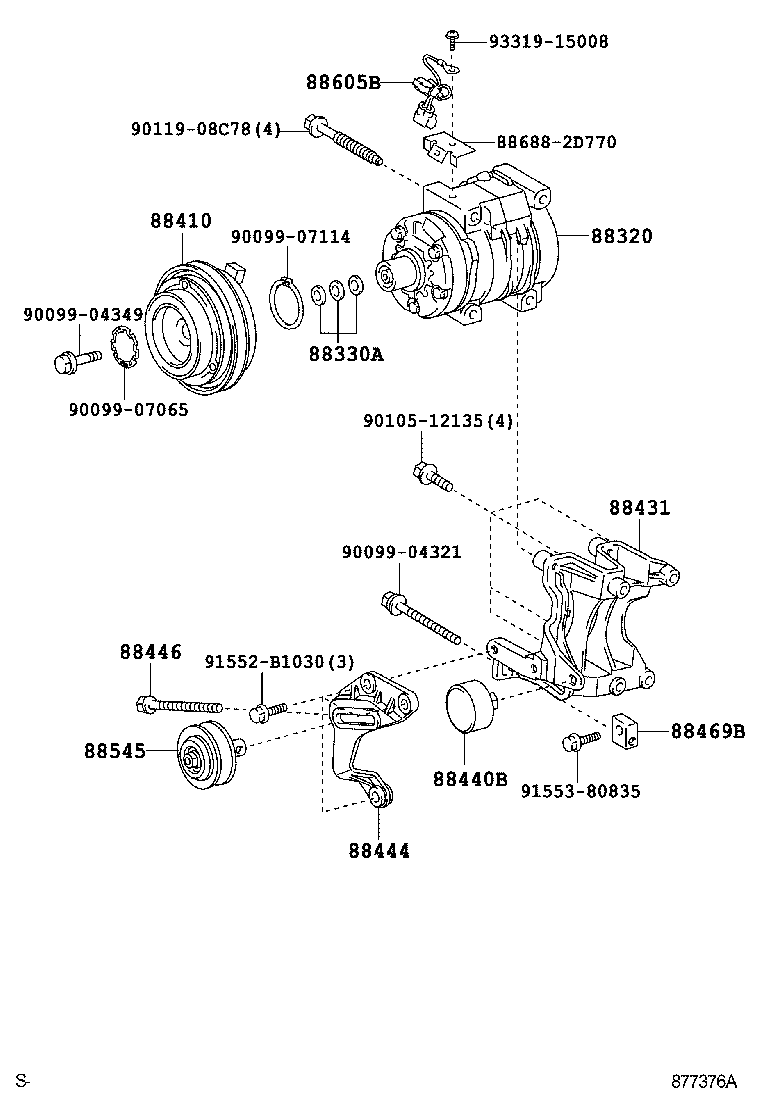  HIACE |  HEATING AIR CONDITIONING COMPRESSOR