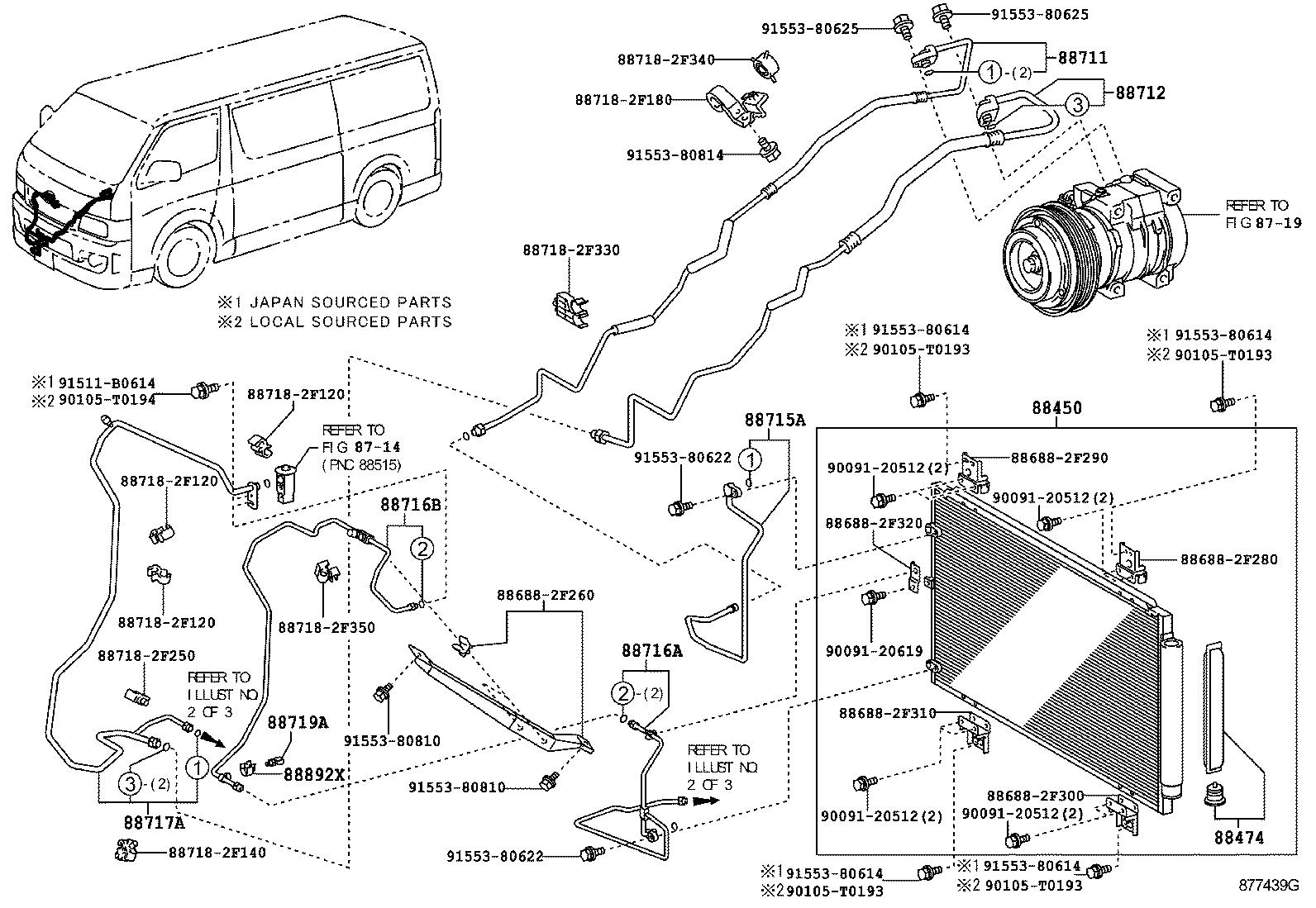  HIACE |  HEATING AIR CONDITIONING COOLER PIPING