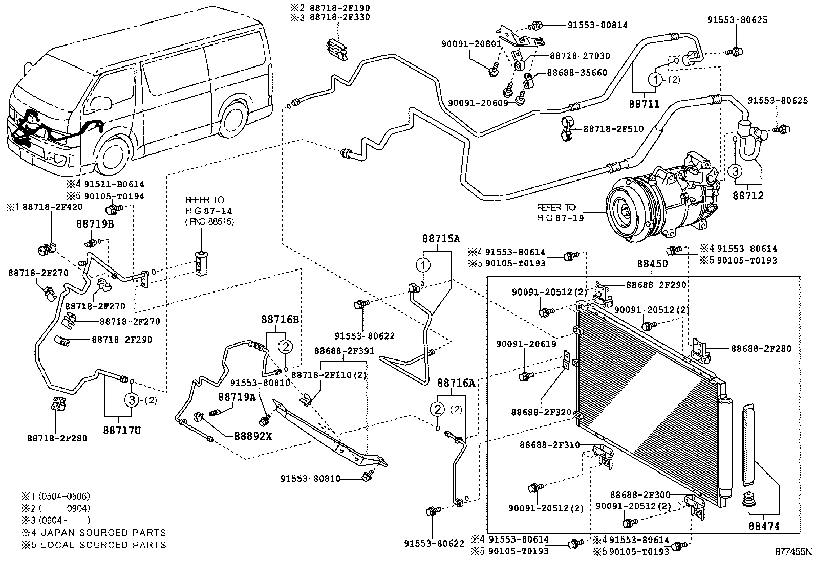  HIACE |  HEATING AIR CONDITIONING COOLER PIPING