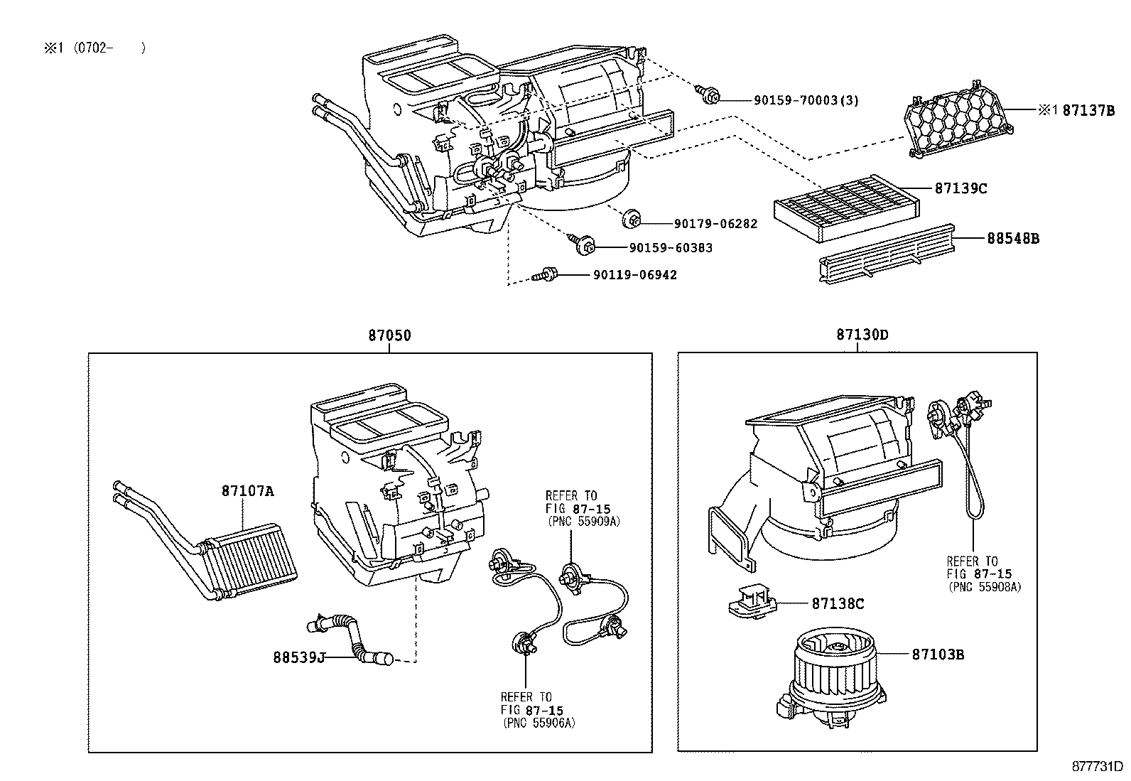  YARIS |  HEATING AIR CONDITIONING COOLER UNIT
