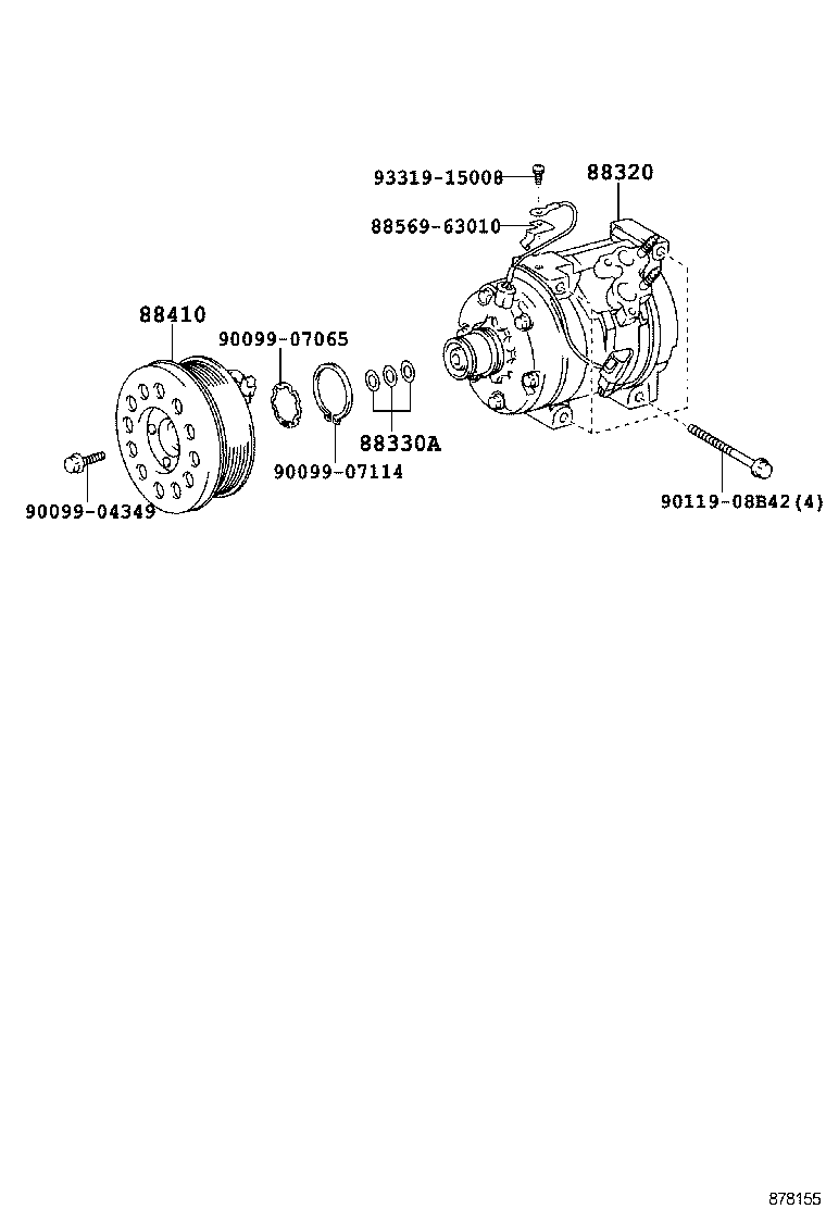  FJ CRUISER |  HEATING AIR CONDITIONING COMPRESSOR