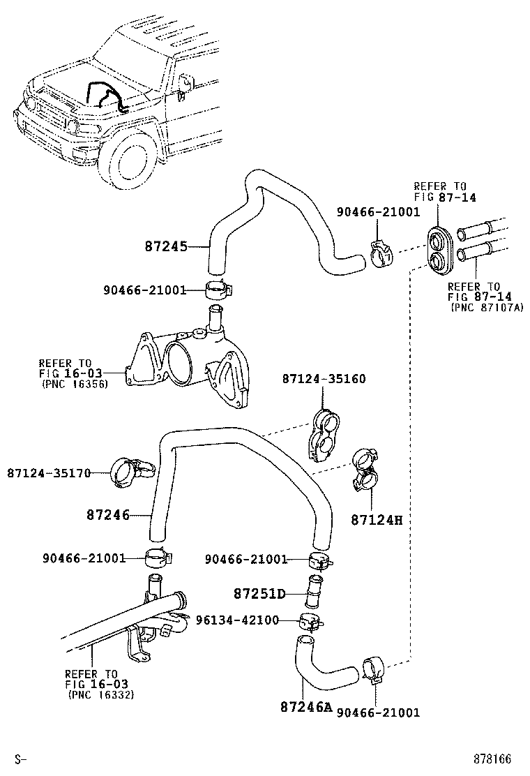  FJ CRUISER |  HEATING AIR CONDITIONING WATER PIPING