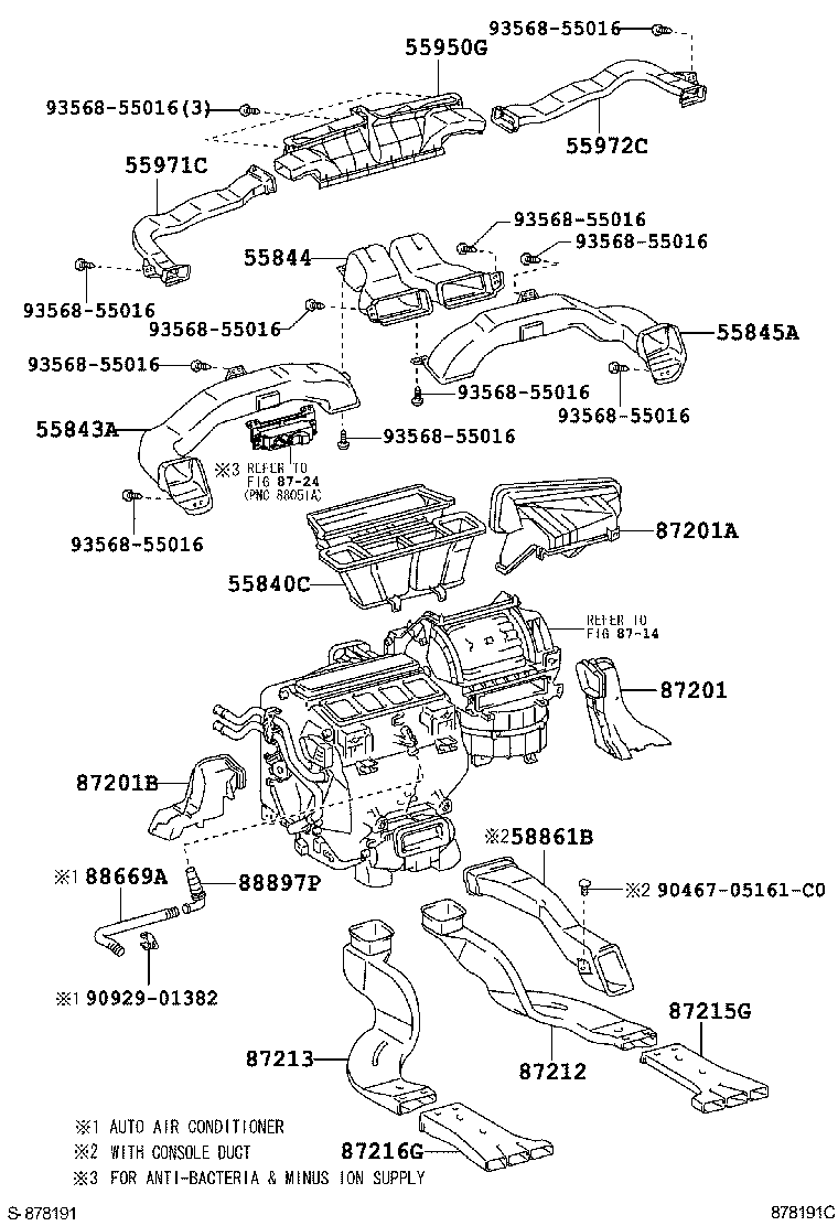  CAMRY JPP |  HEATING AIR CONDITIONING CONTROL AIR DUCT