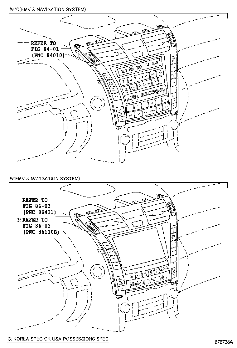  LS460 460L |  HEATING AIR CONDITIONING CONTROL AIR DUCT