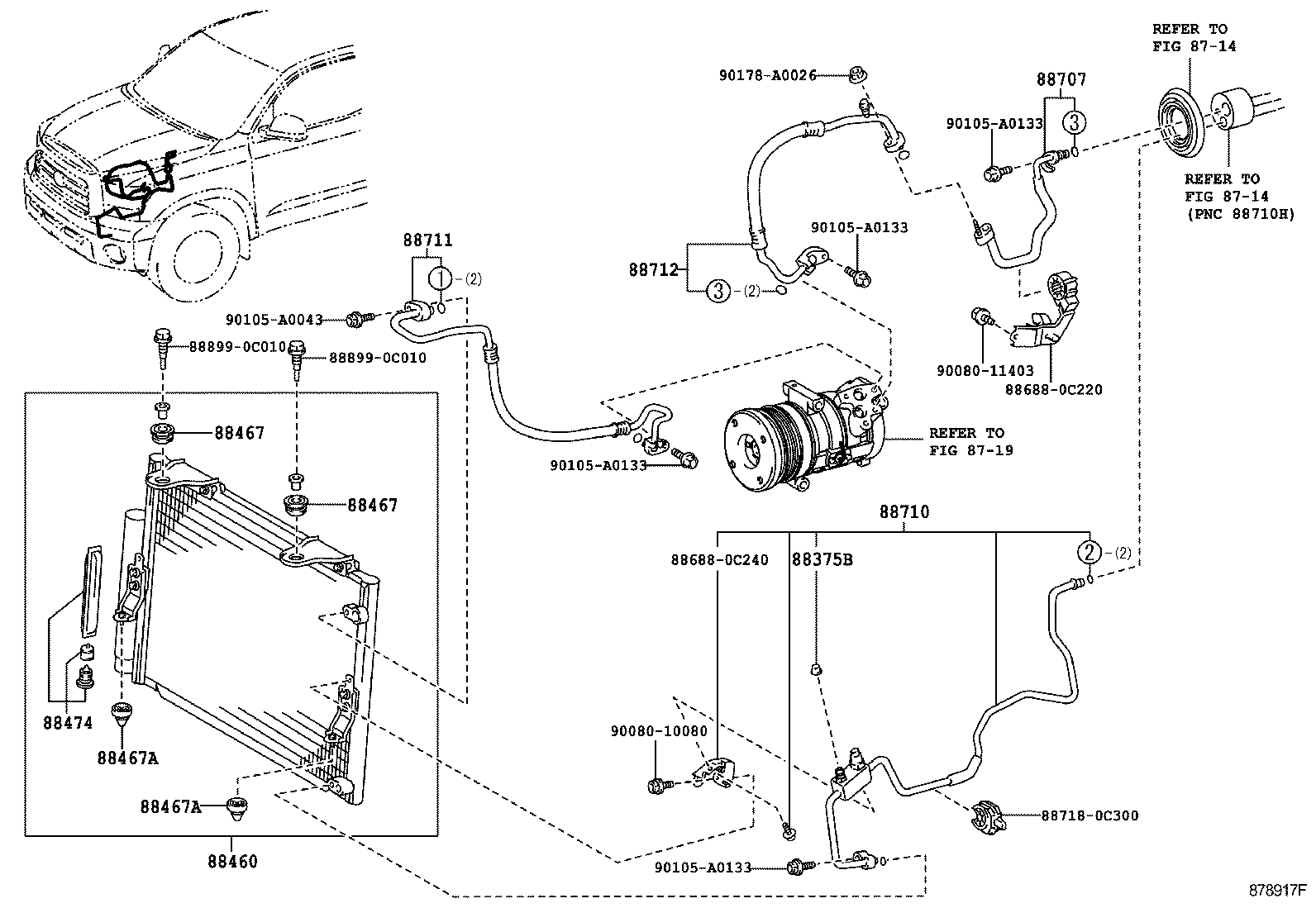  TUNDRA |  HEATING AIR CONDITIONING COOLER PIPING