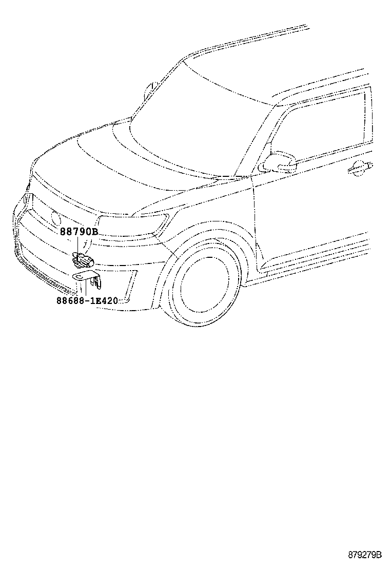  SCION XB |  HEATING AIR CONDITIONING CONTROL AIR DUCT