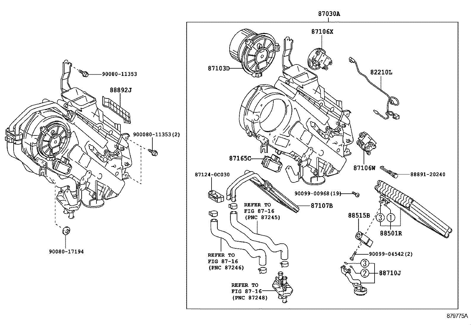  SEQUOIA |  HEATING AIR CONDITIONING COOLER UNIT