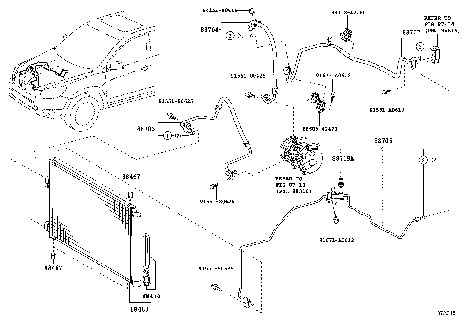  RAV4 JPP |  HEATING AIR CONDITIONING COOLER PIPING