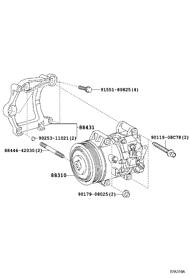  RAV4 JPP |  HEATING AIR CONDITIONING COMPRESSOR