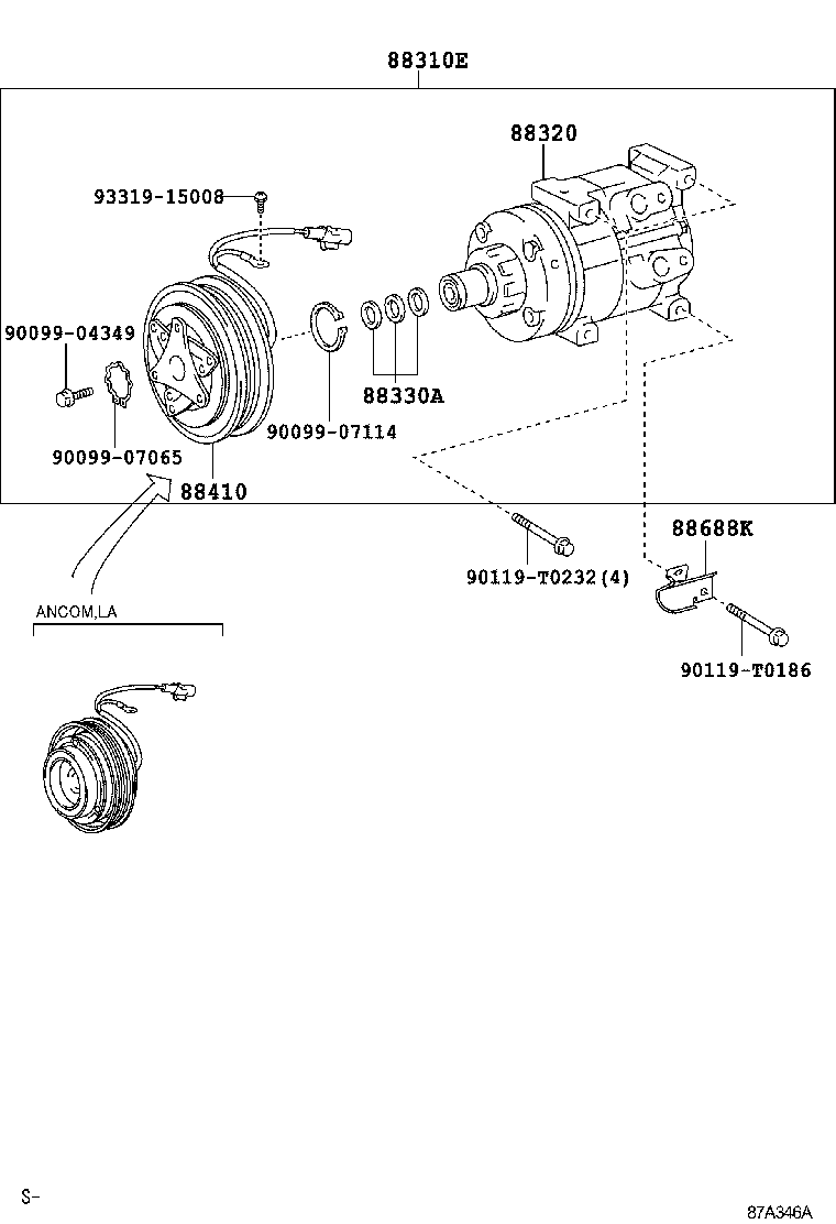  HILUX |  HEATING AIR CONDITIONING COMPRESSOR