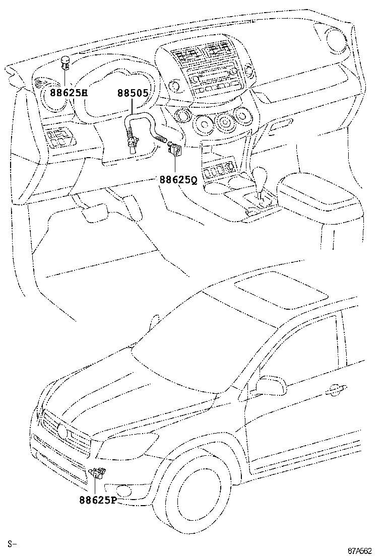  RAV4 NAP |  HEATING AIR CONDITIONING CONTROL AIR DUCT