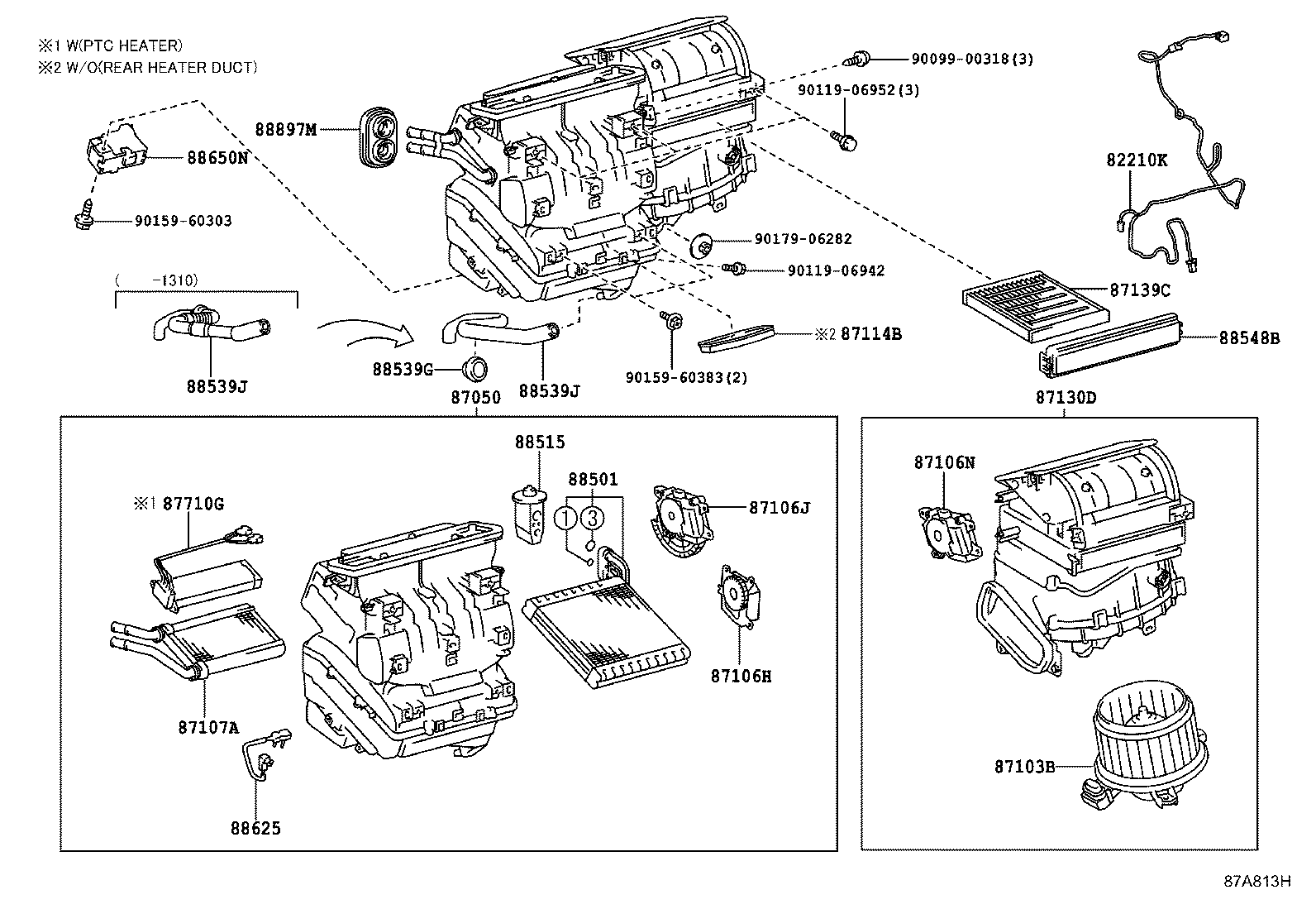  PRIUS |  HEATING AIR CONDITIONING COOLER UNIT