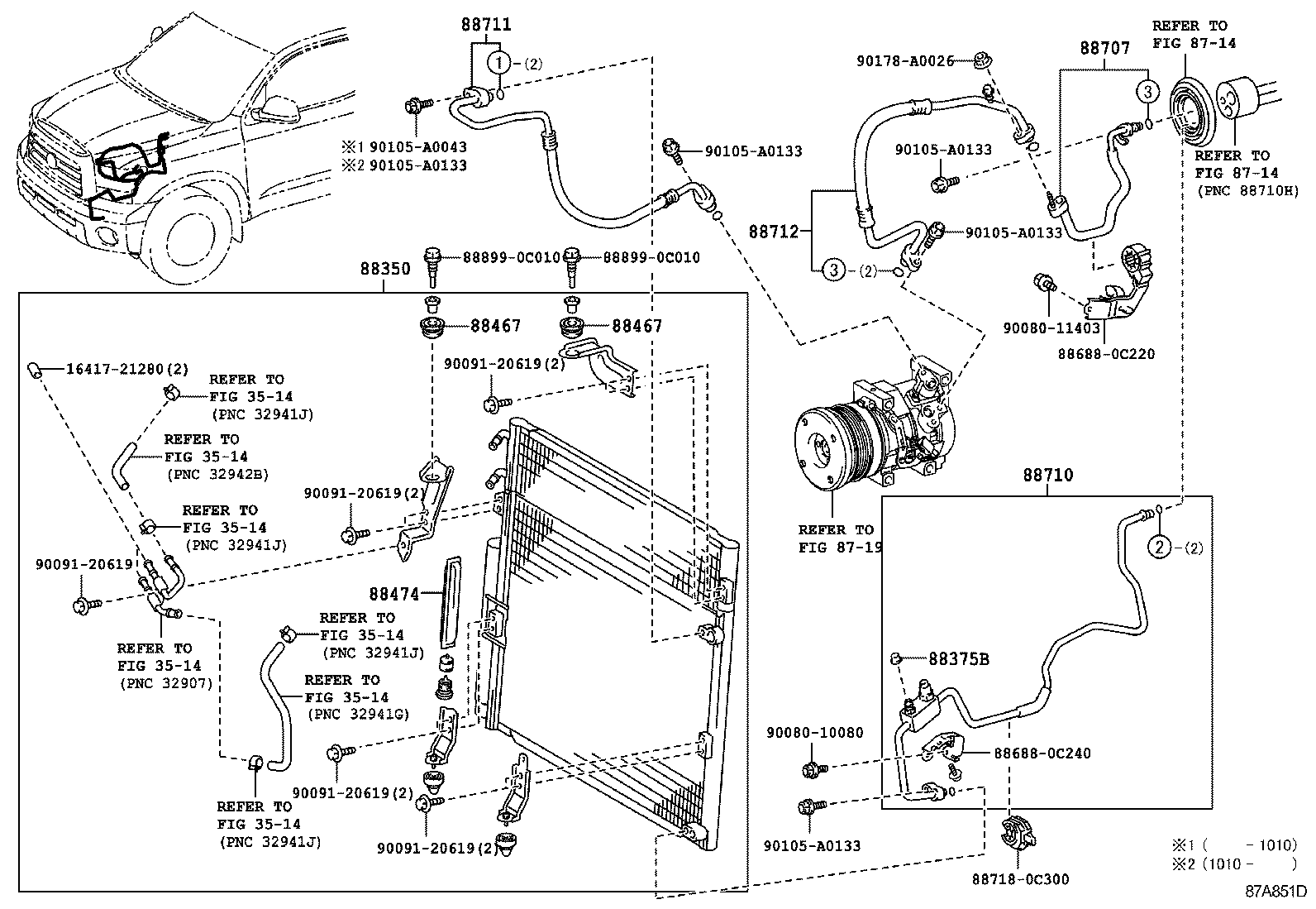  TUNDRA |  HEATING AIR CONDITIONING COOLER PIPING