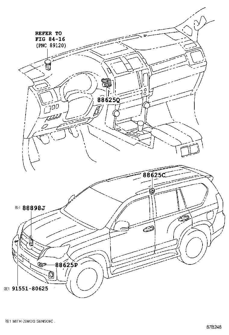 GX460 |  HEATING AIR CONDITIONING CONTROL AIR DUCT