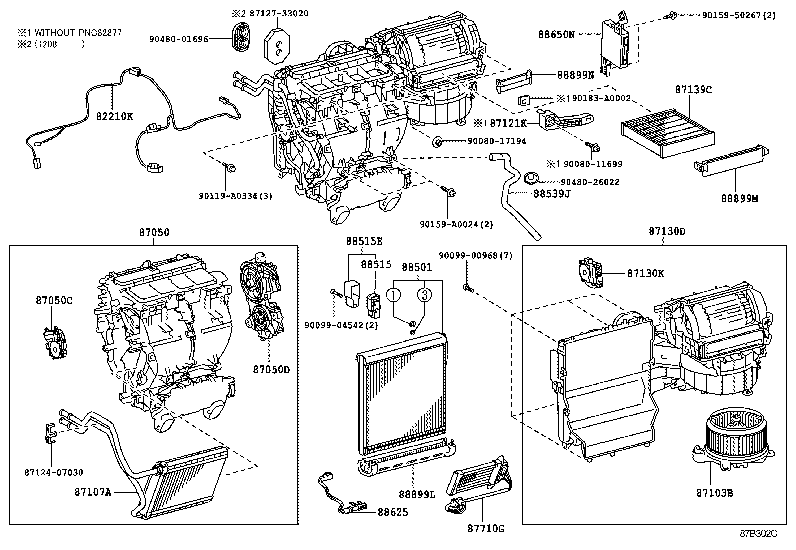  SIENNA |  HEATING AIR CONDITIONING COOLER UNIT