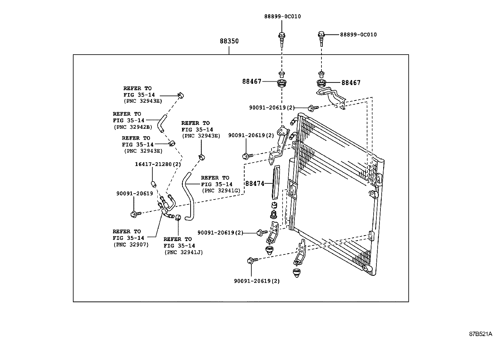  SEQUOIA |  HEATING AIR CONDITIONING COOLER PIPING