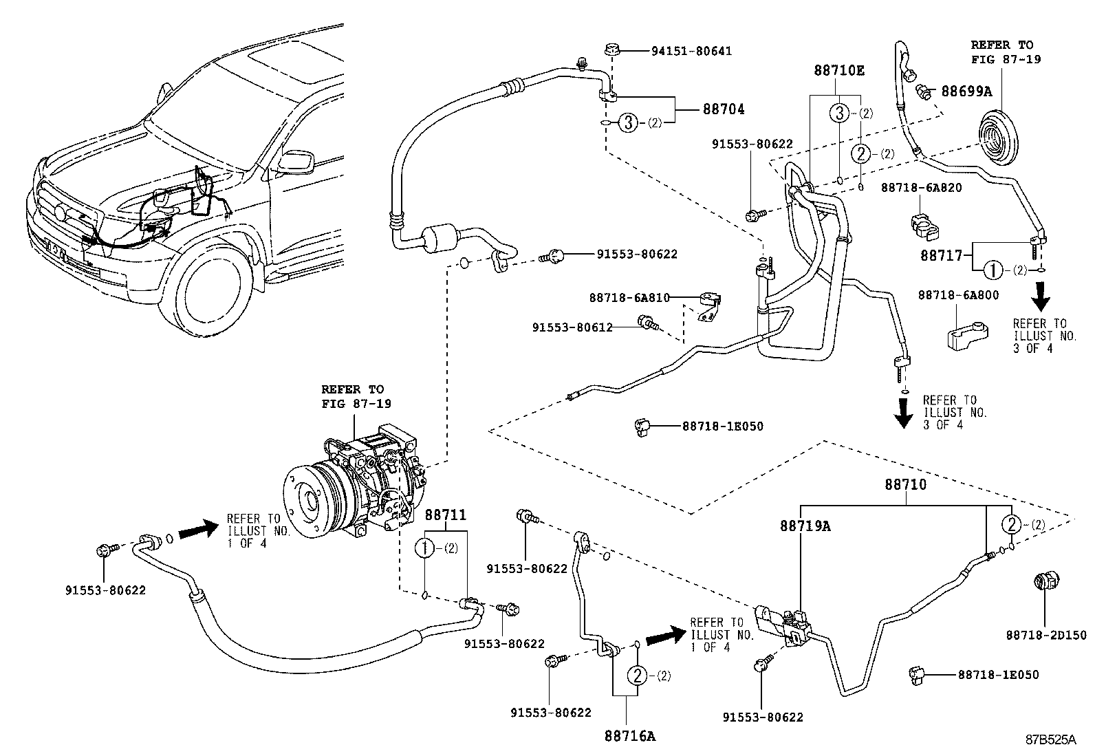  LX570 |  HEATING AIR CONDITIONING COOLER PIPING