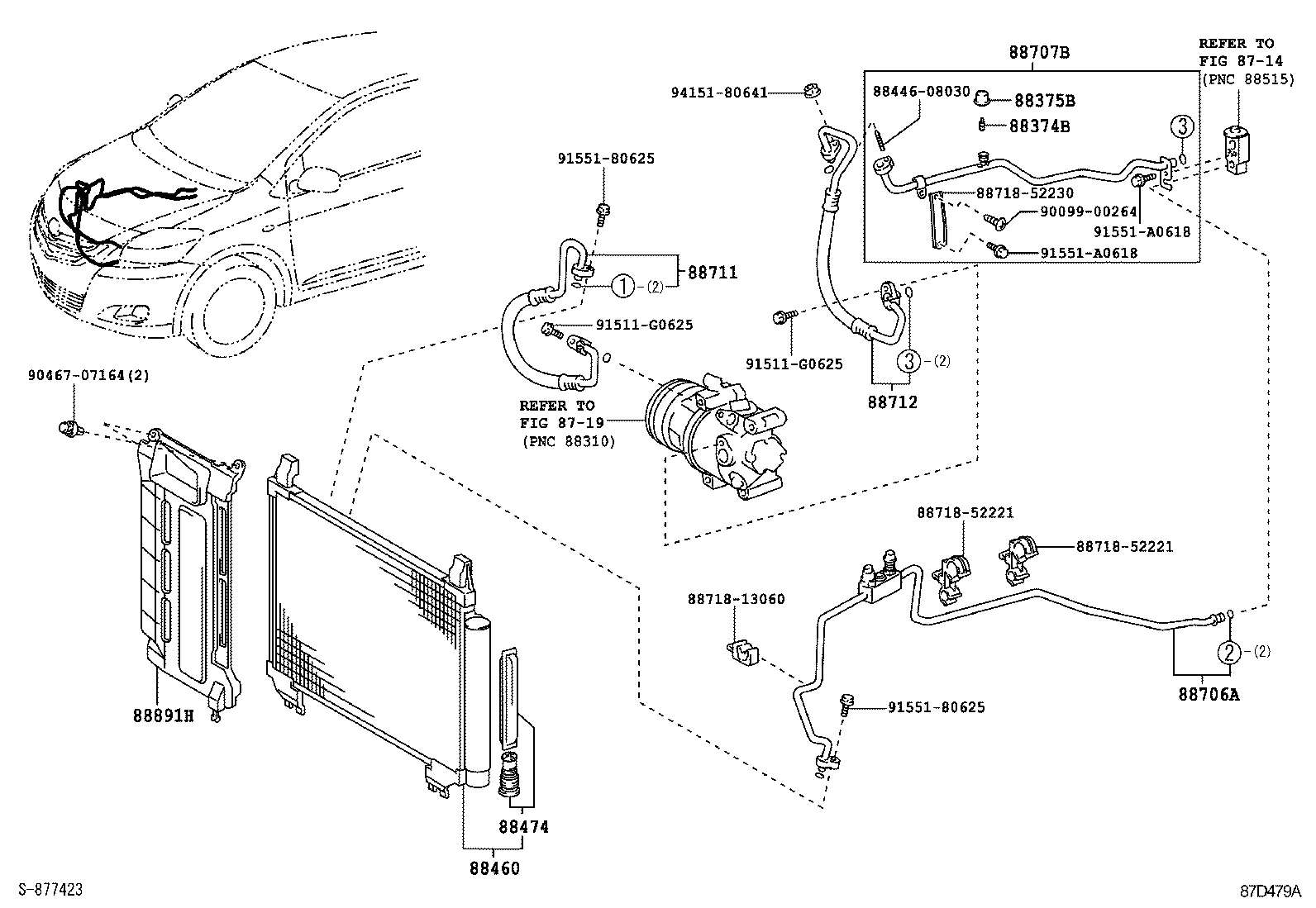  YARIS |  HEATING AIR CONDITIONING COOLER PIPING