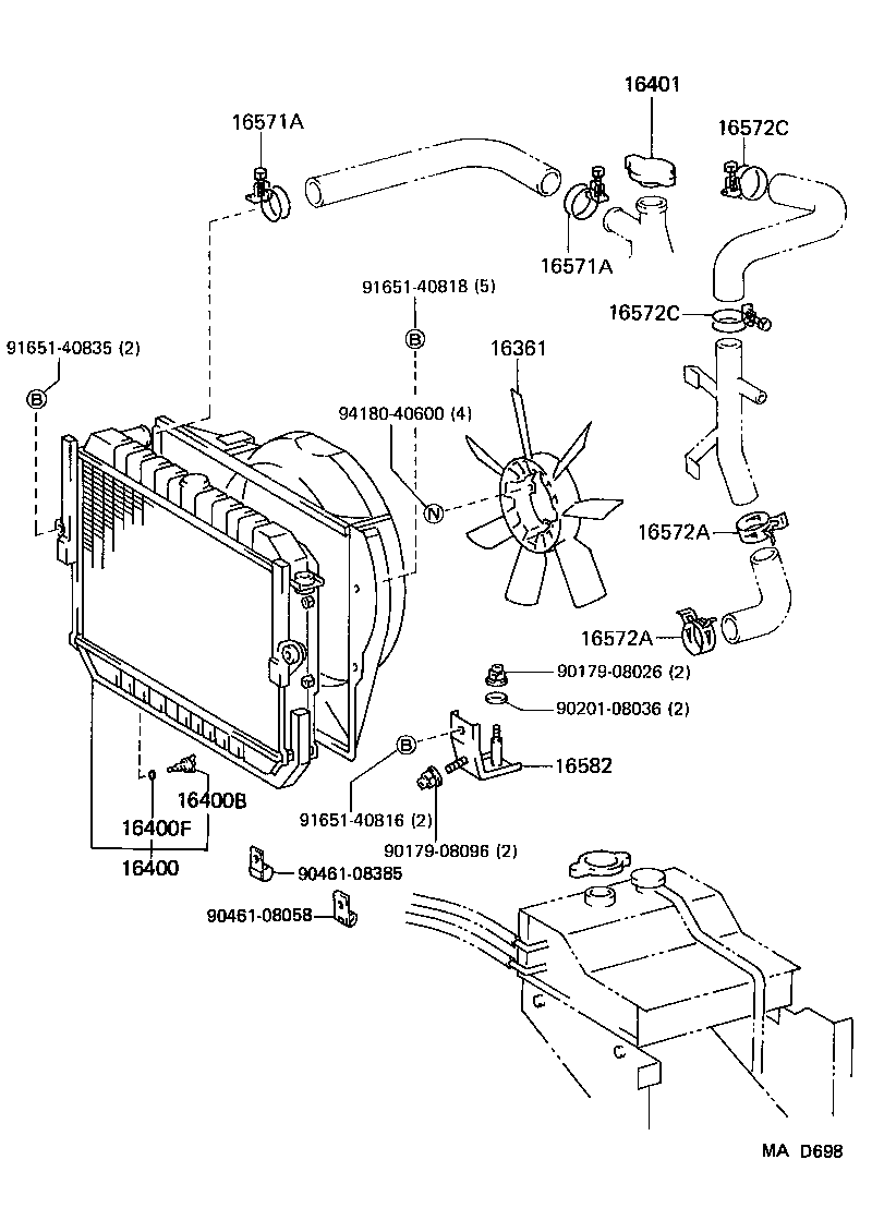  LAND CRUISER 70 |  RADIATOR WATER OUTLET