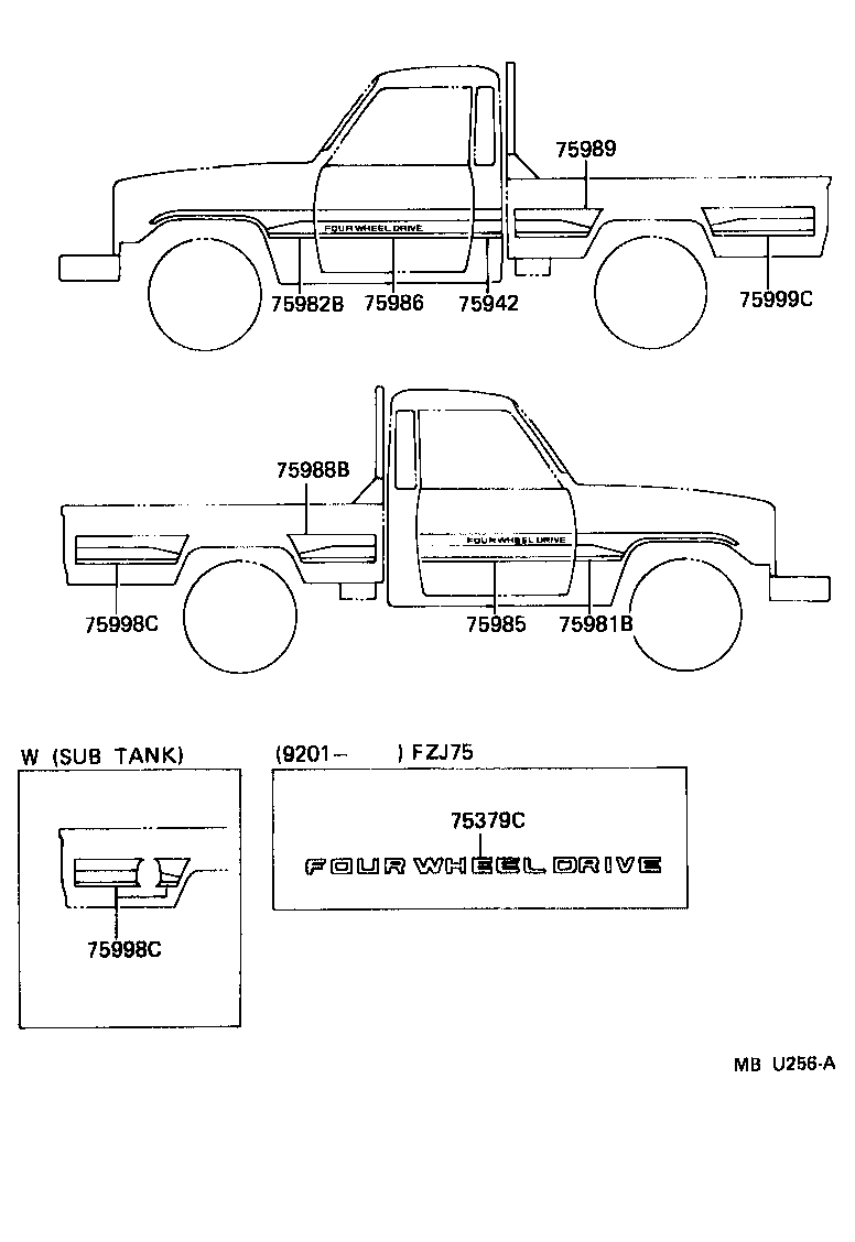  LAND CRUISER 70 |  BODY STRIPE