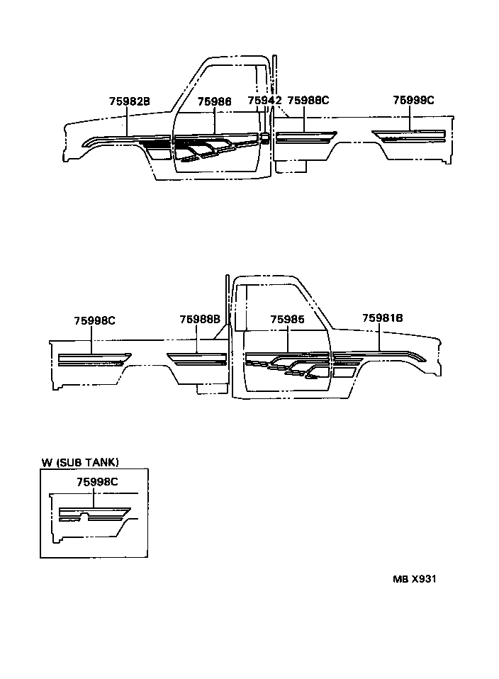  LAND CRUISER 70 |  BODY STRIPE