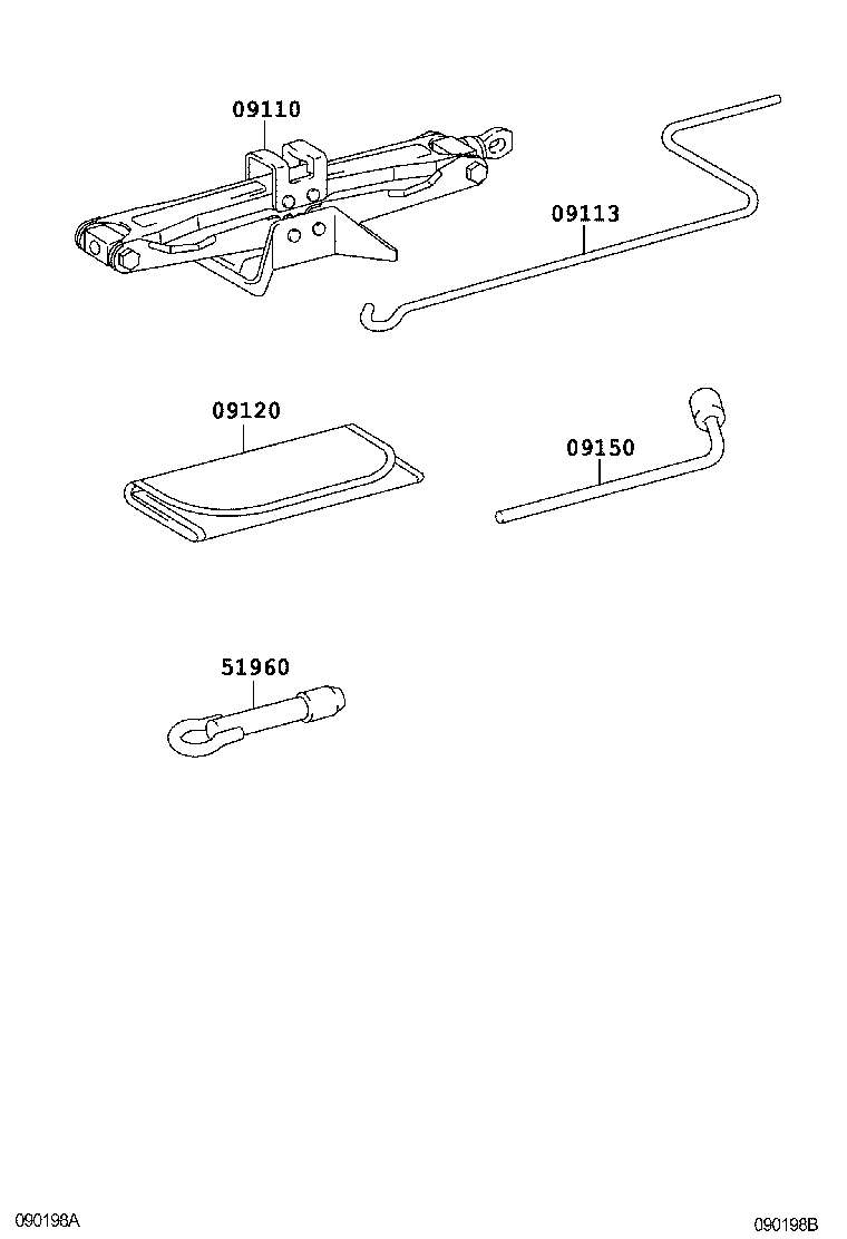  SCION XA |  STANDARD TOOL