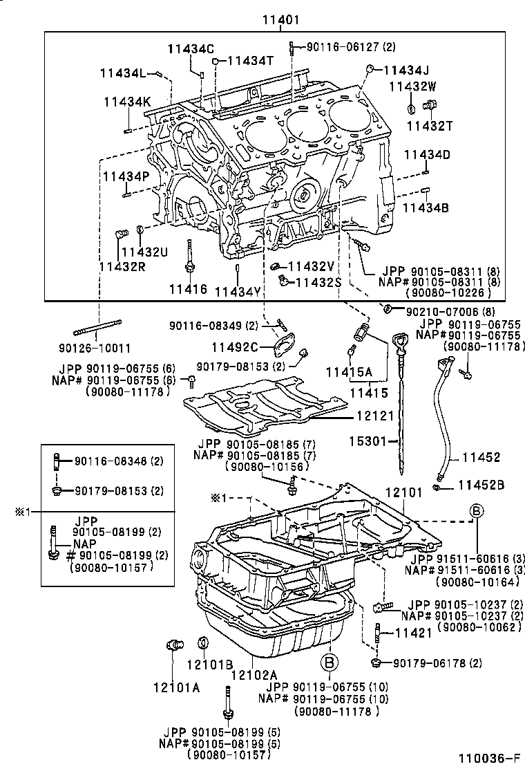  CAMRY NAP |  CYLINDER BLOCK