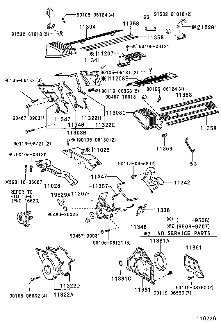  SC300 400 |  TIMING GEAR COVER REAR END PLATE