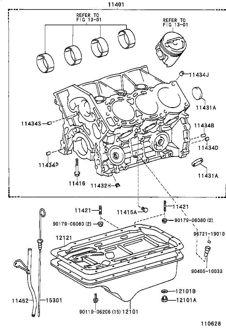  T100 |  CYLINDER BLOCK