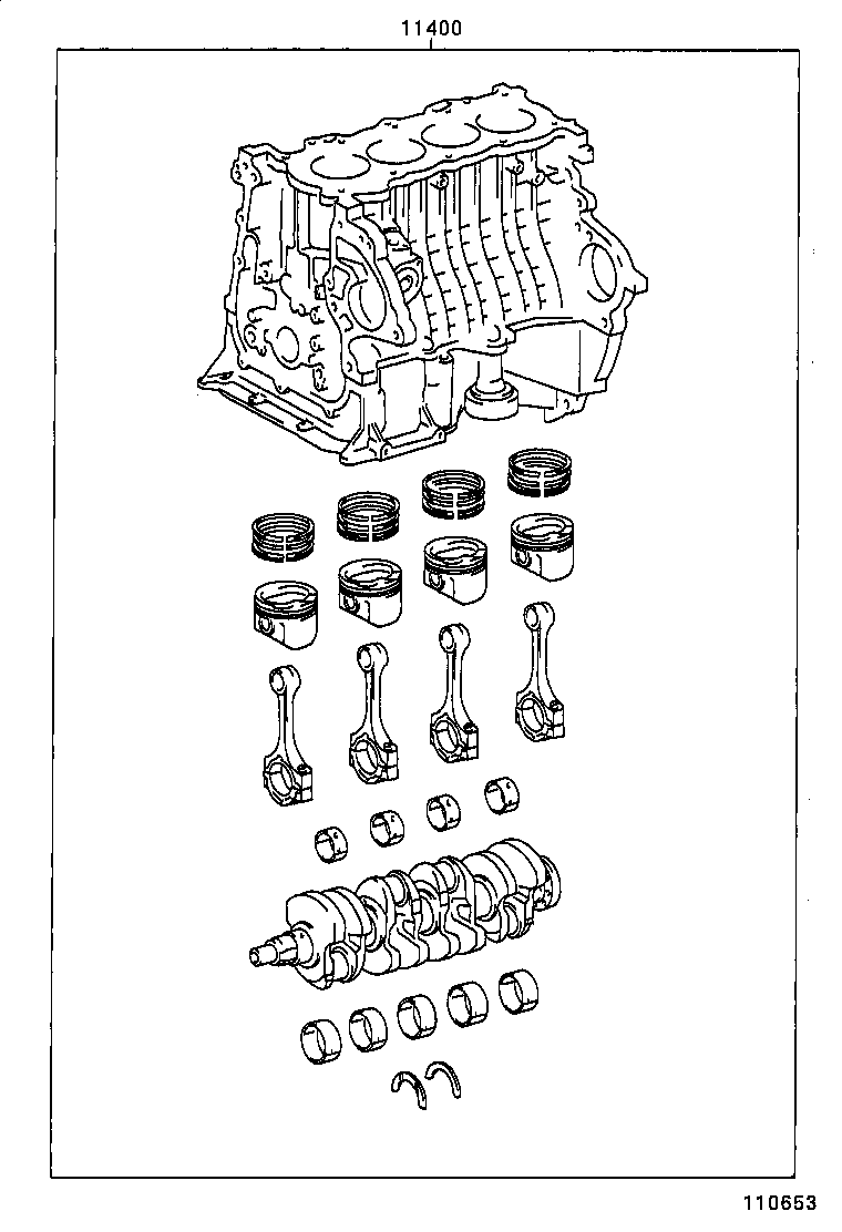  COROLLA NAP SED |  SHORT BLOCK ASSEMBLY