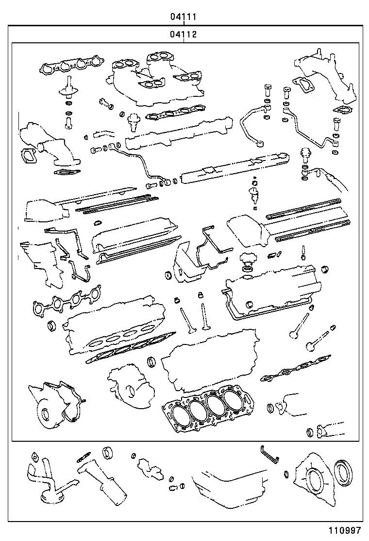  SC300 400 |  ENGINE OVERHAUL GASKET KIT