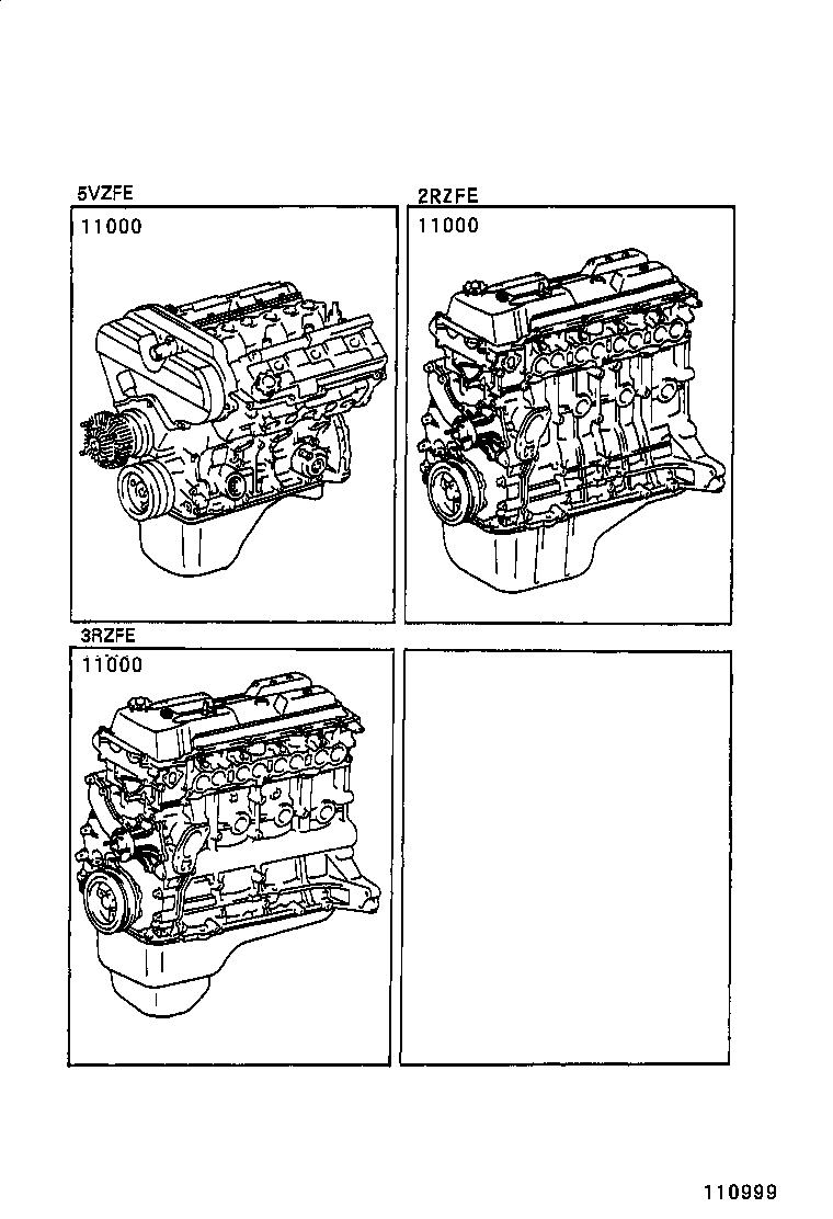  TACOMA |  PARTIAL ENGINE ASSEMBLY