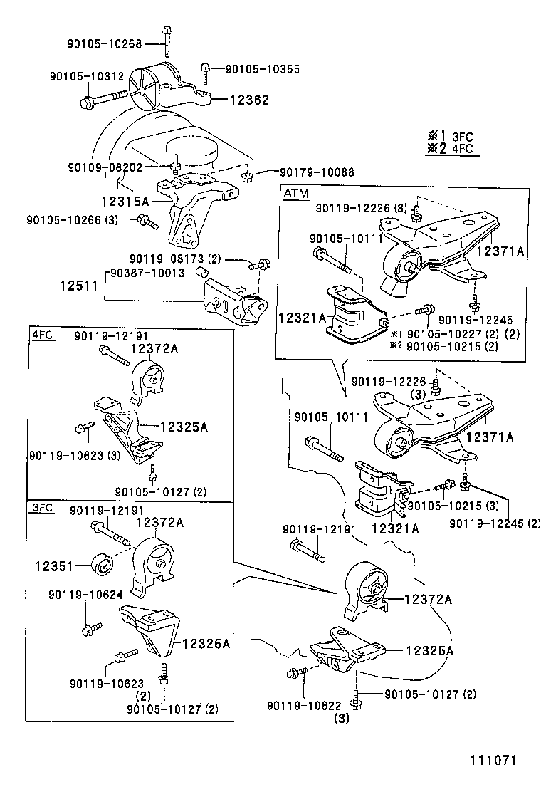  TERCEL |  MOUNTING