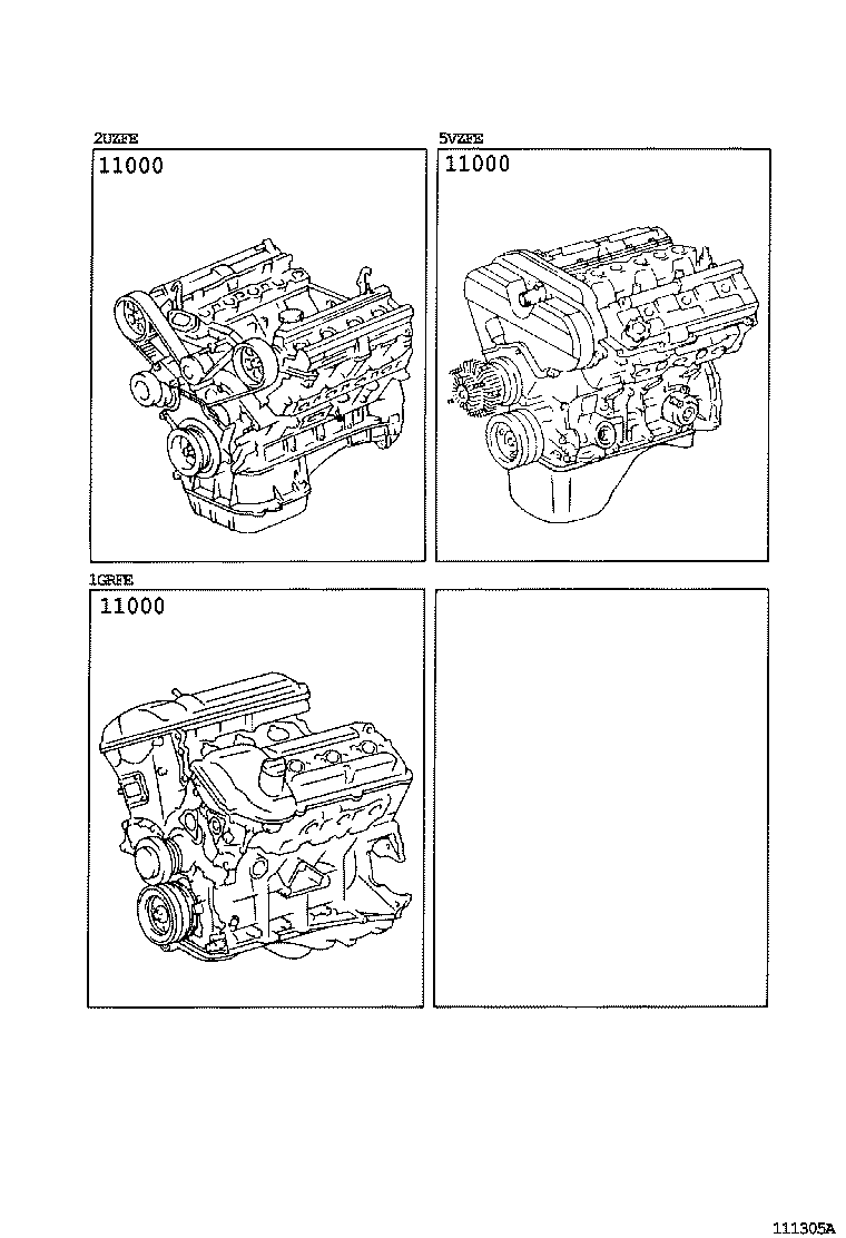  TUNDRA |  PARTIAL ENGINE ASSEMBLY