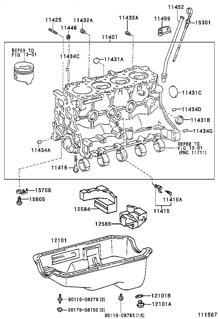  HILUX 2WD |  CYLINDER BLOCK