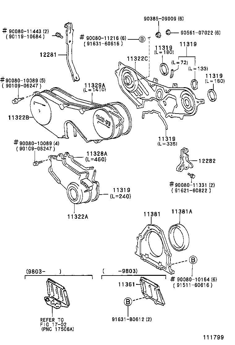  CAMRY JPP |  TIMING GEAR COVER REAR END PLATE