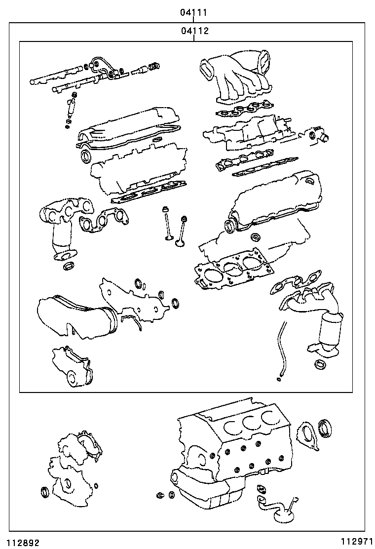  RX330 350 NAP |  ENGINE OVERHAUL GASKET KIT