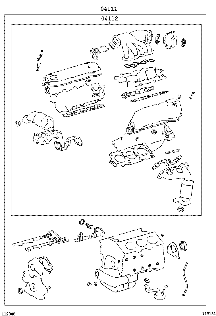  CAMRY NAP |  ENGINE OVERHAUL GASKET KIT