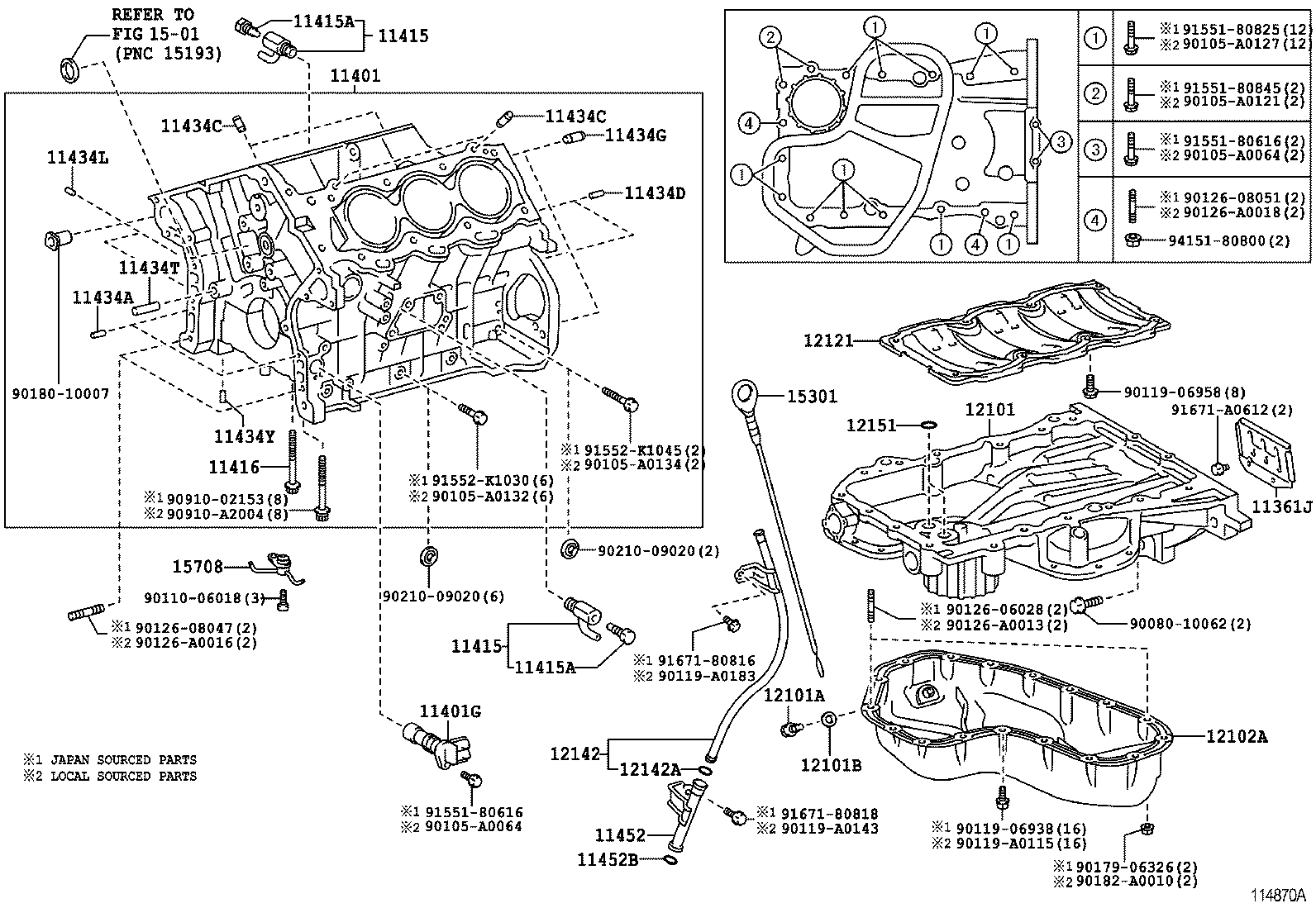  RX330 350 NAP |  CYLINDER BLOCK