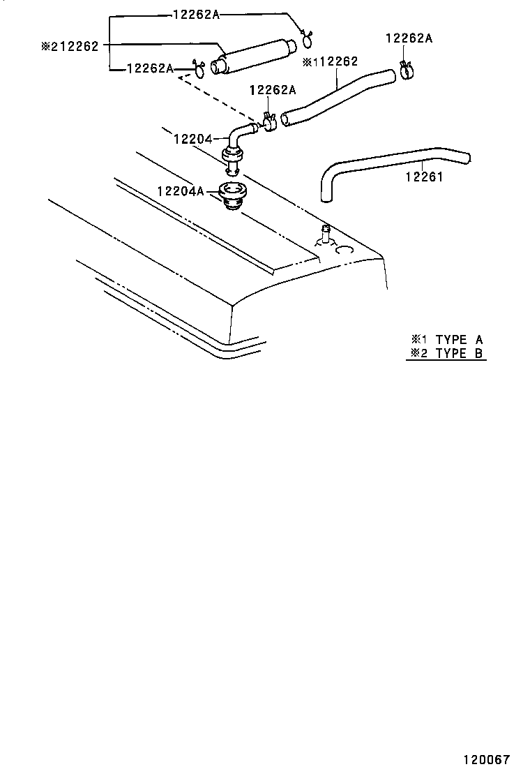  TERCEL |  VENTILATION HOSE