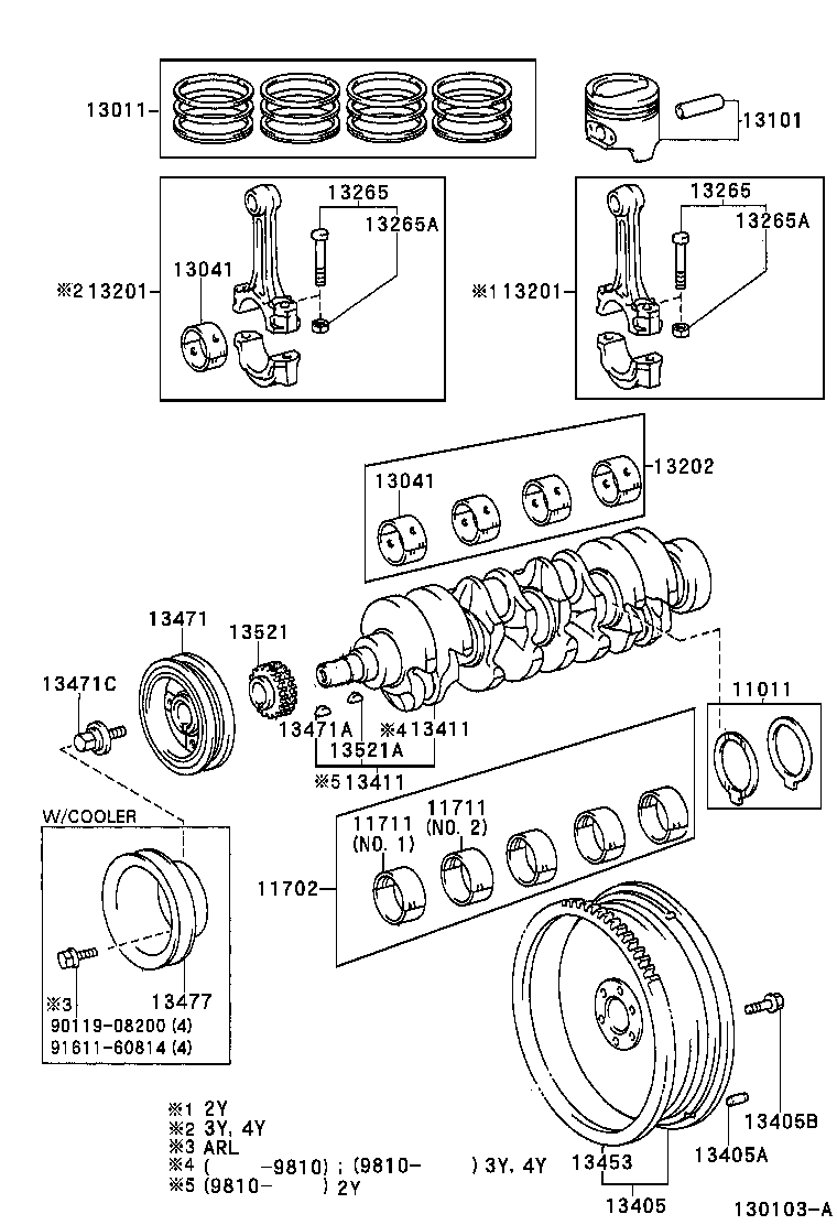  HILUX 2WD |  CRANKSHAFT PISTON