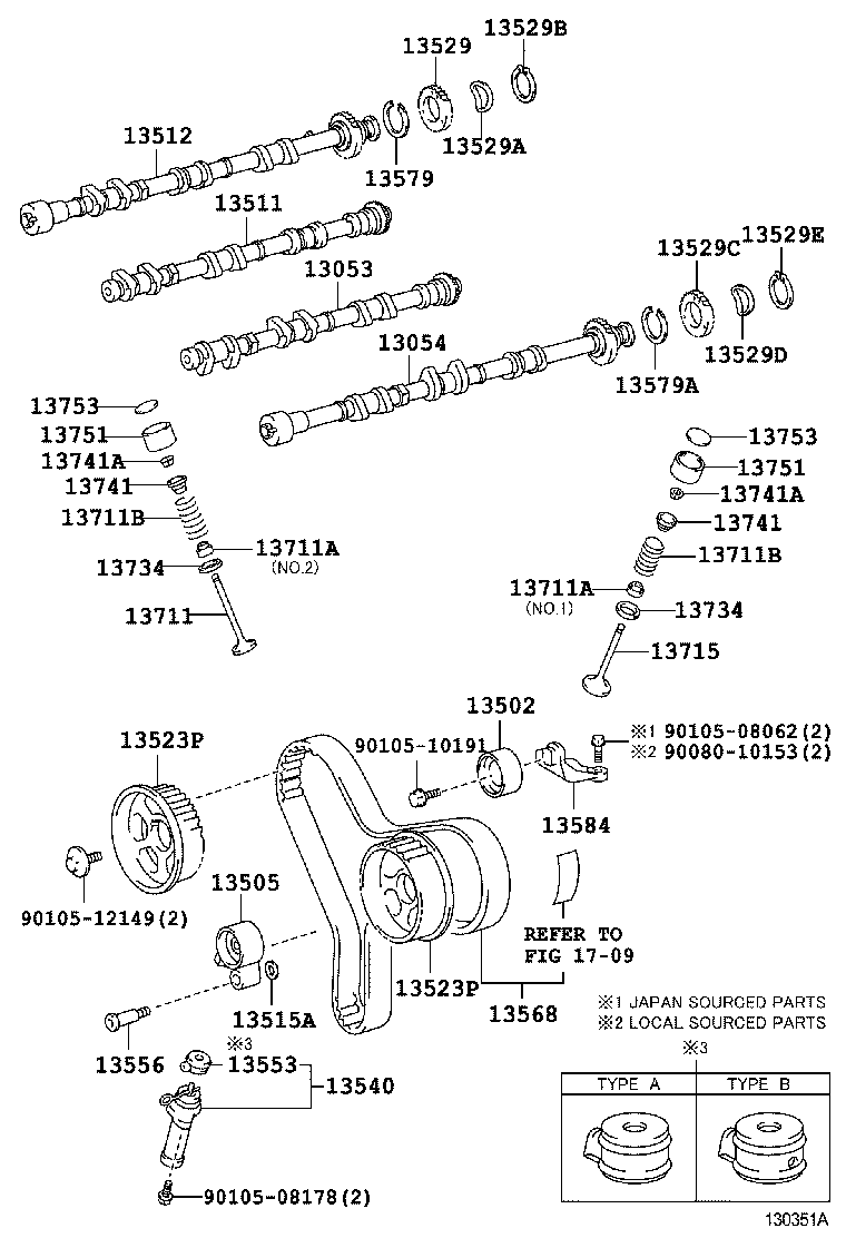  CAMRY JPP |  CAMSHAFT VALVE